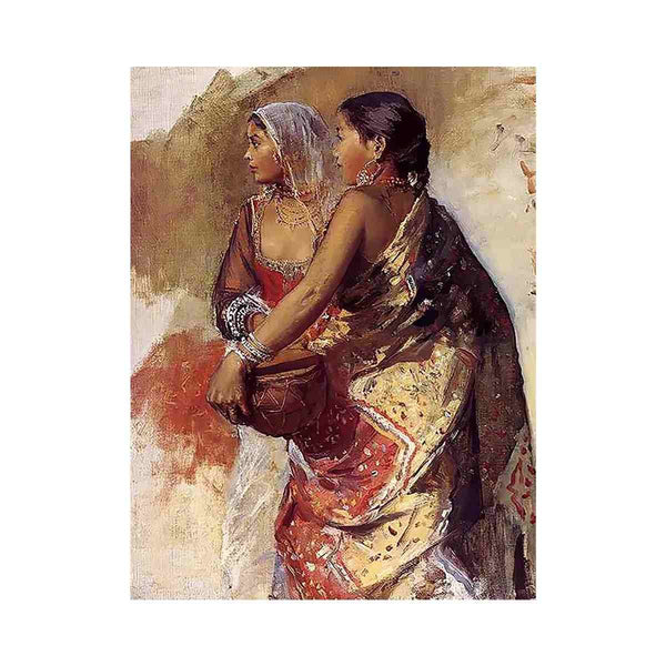 Sketch Two Nautch Girls
