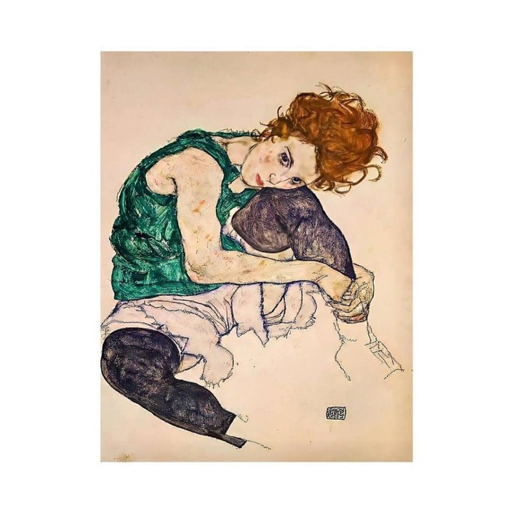 Seated Woman With Bent Knee
