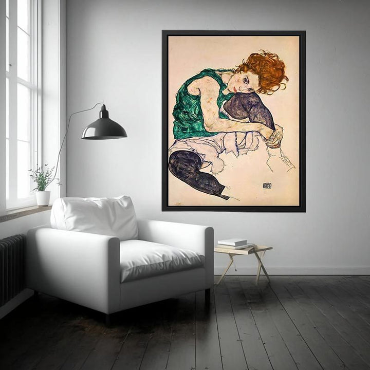 Seated Woman With Bent Knee Painting