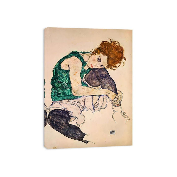 Seated Woman With Bent Knee  Painting