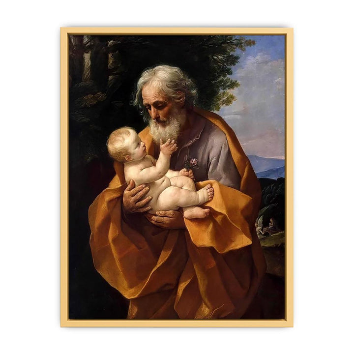 St Joseph with the Infant Jesus c. 1635 Streched canvas