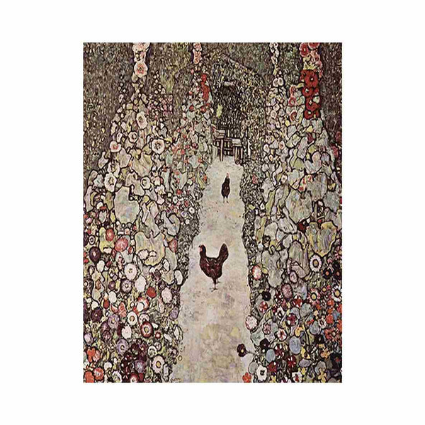 Garden with Roosters by Gustav Klimt
