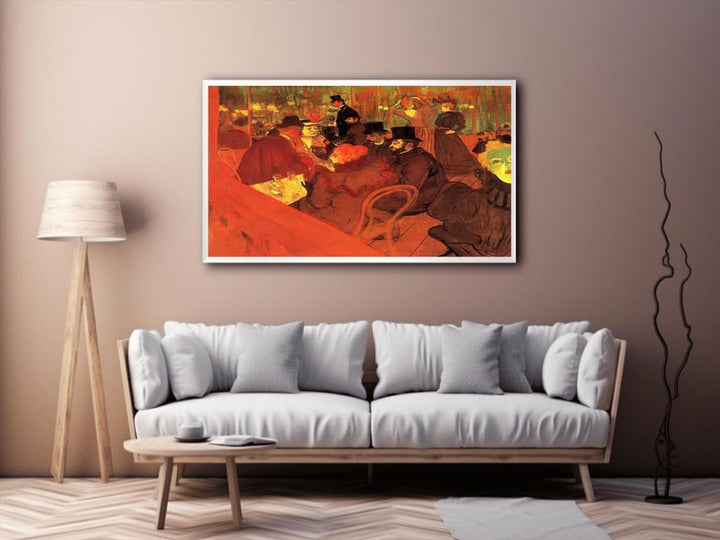 At The Moulin Rouge  Painting