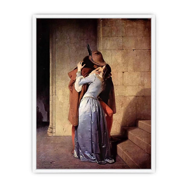 The Kiss by Francesco Paolo Hayez Framed Print