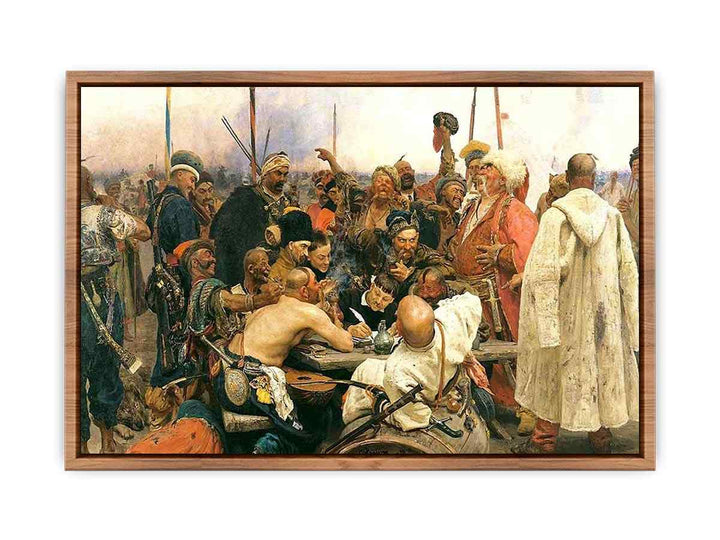 Reply of the Zaporozhian Cossacks to Sultan Mehmed IV of Turkey  Poster