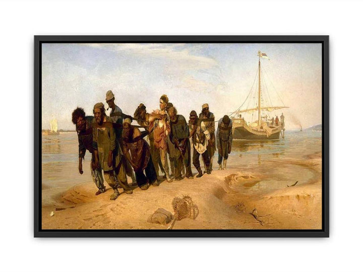 Barge Haulers on the Volga Canvas Print
