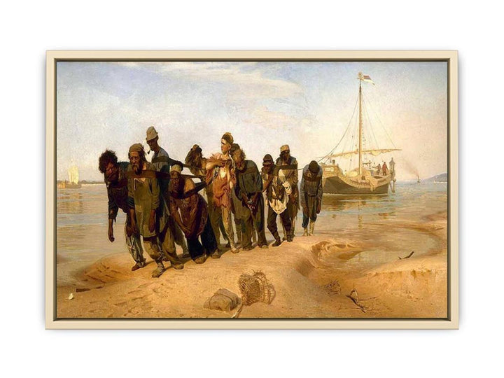 Barge Haulers on the Volga  Art Print