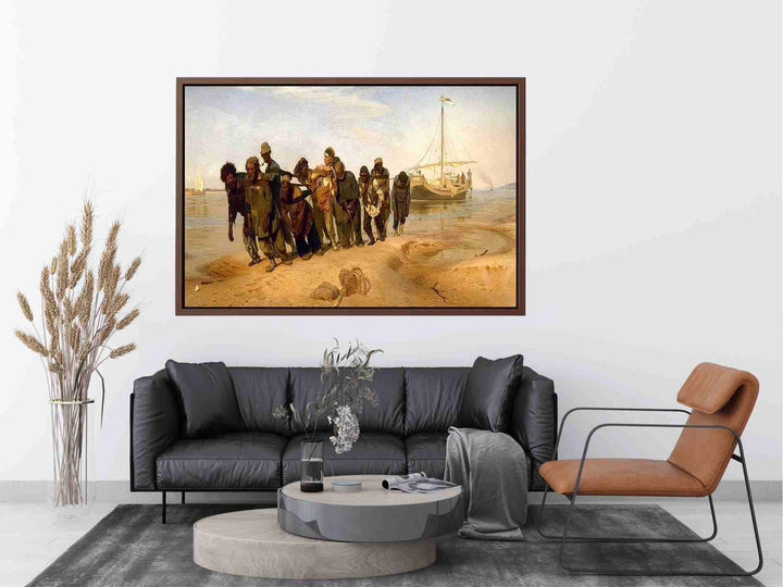Barge Haulers on the Volga Painting