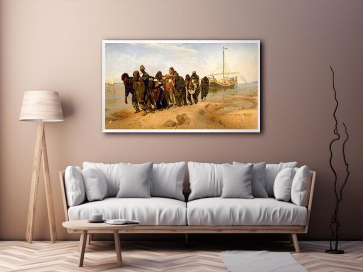 Barge Haulers on the Volga  Painting