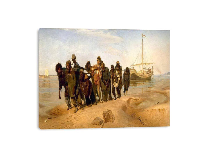 Barge Haulers on the Volga  Painting