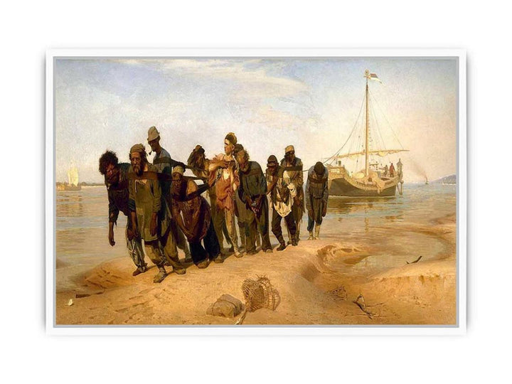 Barge Haulers on the Volga Framed Print