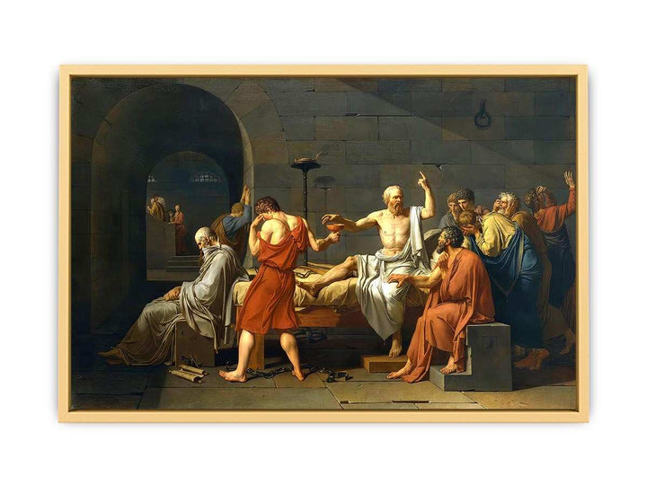 The Death of Socrates Streched canvas