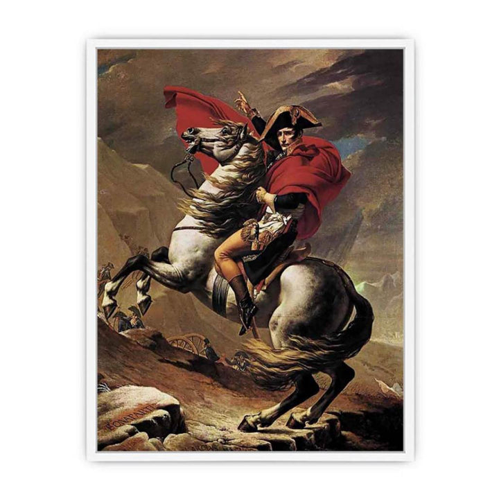 Napoleon at the St. Bernard Pass 1801 Framed Print