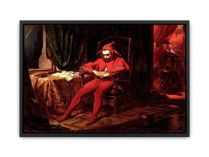 Stanczyk during a Ball at the Court of Queen Bona after the Loss of Smolensk Canvas Print