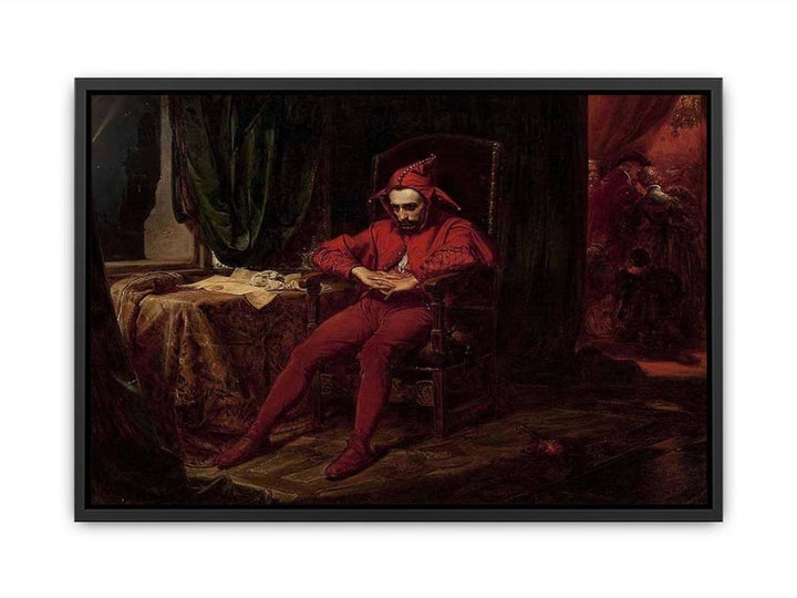 Stanczyk during a Ball at the Court of Queen Bona after the Loss of Smolensk Canvas Print