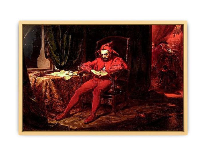 Stanczyk during a Ball at the Court of Queen Bona after the Loss of Smolensk Streched canvas