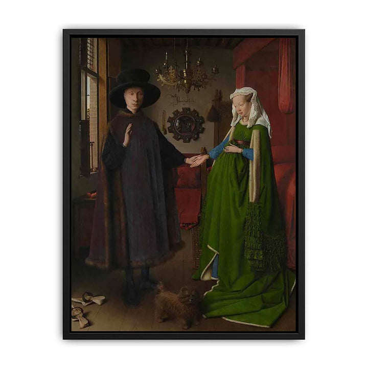 Portrait of Giovanni Arnolfini and his Wife 1434 Canvas Print
