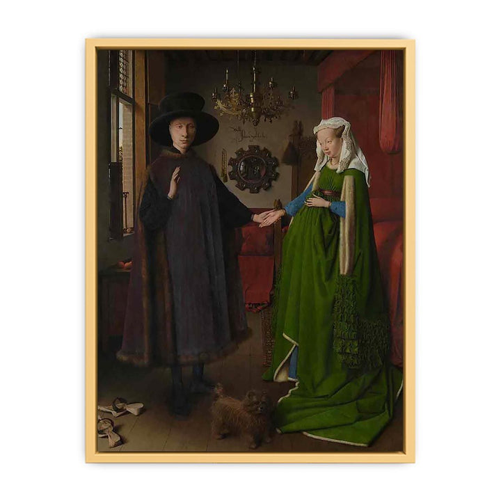 Portrait of Giovanni Arnolfini and his Wife 1434 Streched canvas