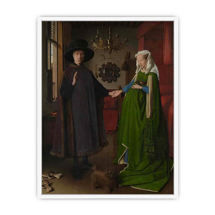 Portrait of Giovanni Arnolfini and his Wife 1434 Framed Print