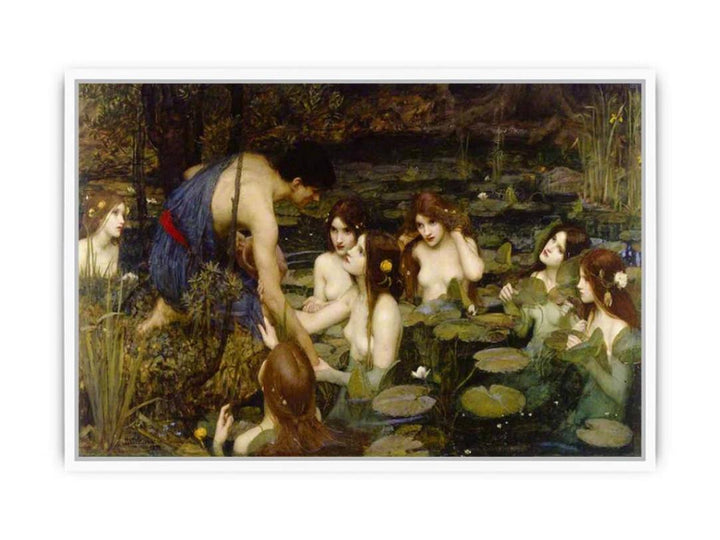 Hylas and the Nymphs 1896 Framed Print