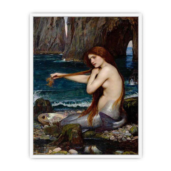 A Mermaid 1900 Framed Print