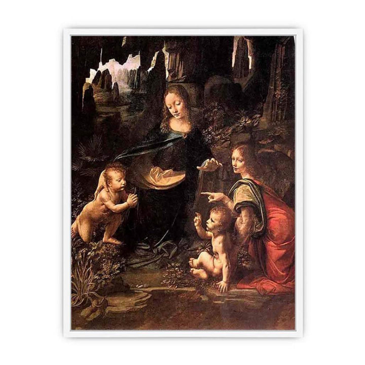 Virgin of the Rocks 1483-86 Framed Print