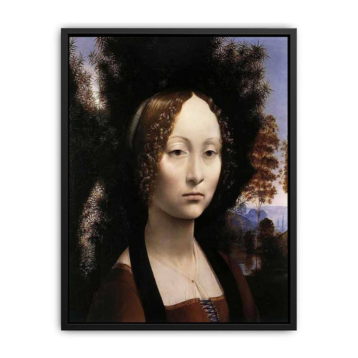 Portrait of Ginevra de Benci Canvas Print