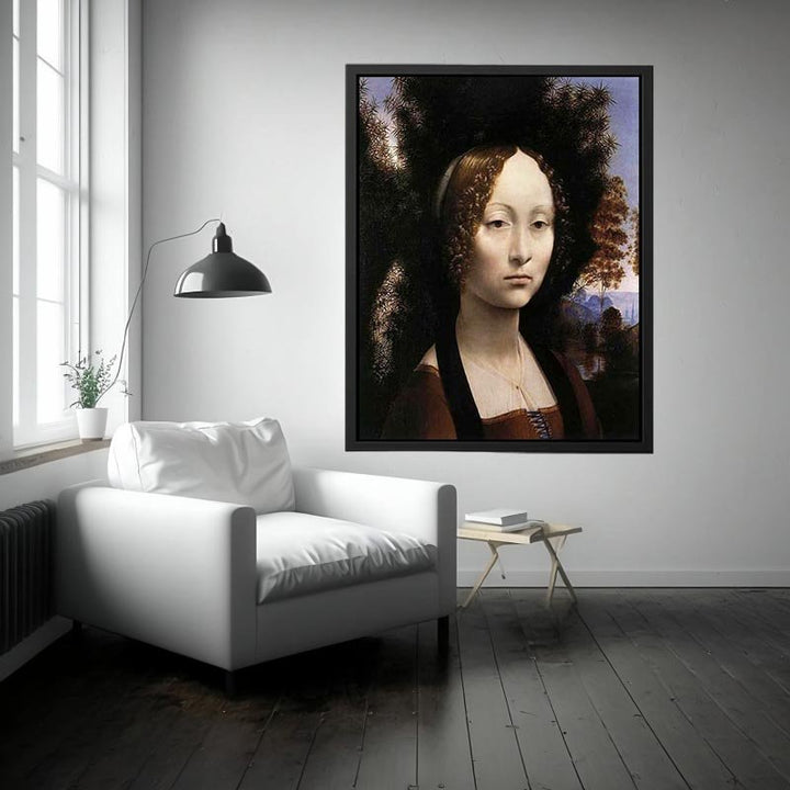 Portrait of Ginevra de Benci Painting