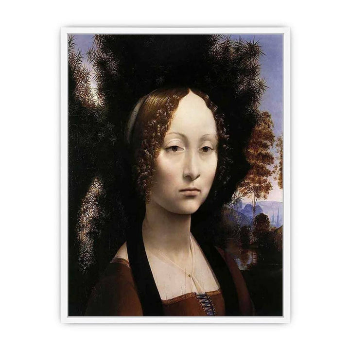 Portrait of Ginevra de Benci Framed Print