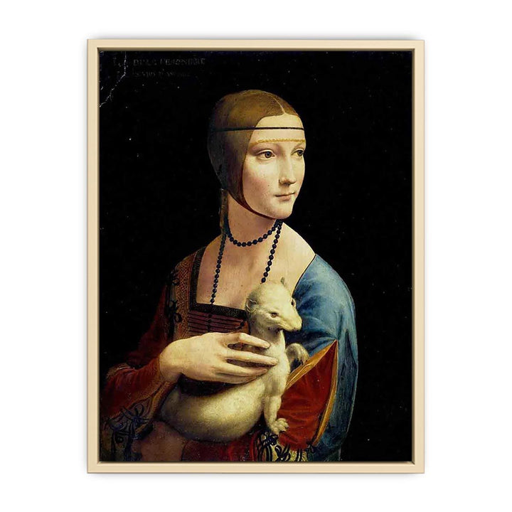 Portrait of Cecilia Gallerani (Lady with an Ermine) 1483-90  Art Print