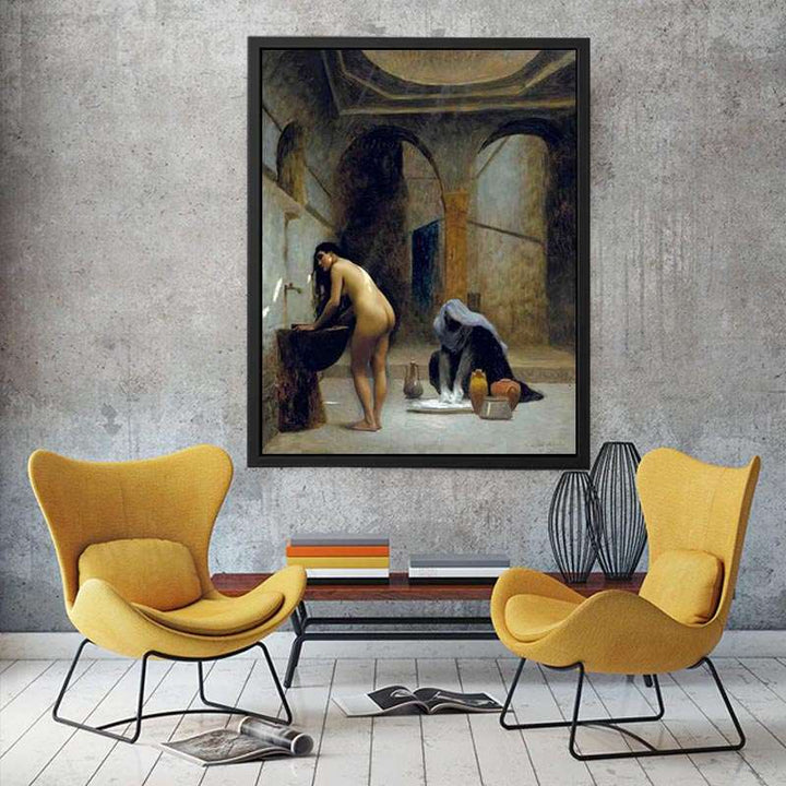 A Moorish Bath Turkish Woman Bathing  Painting