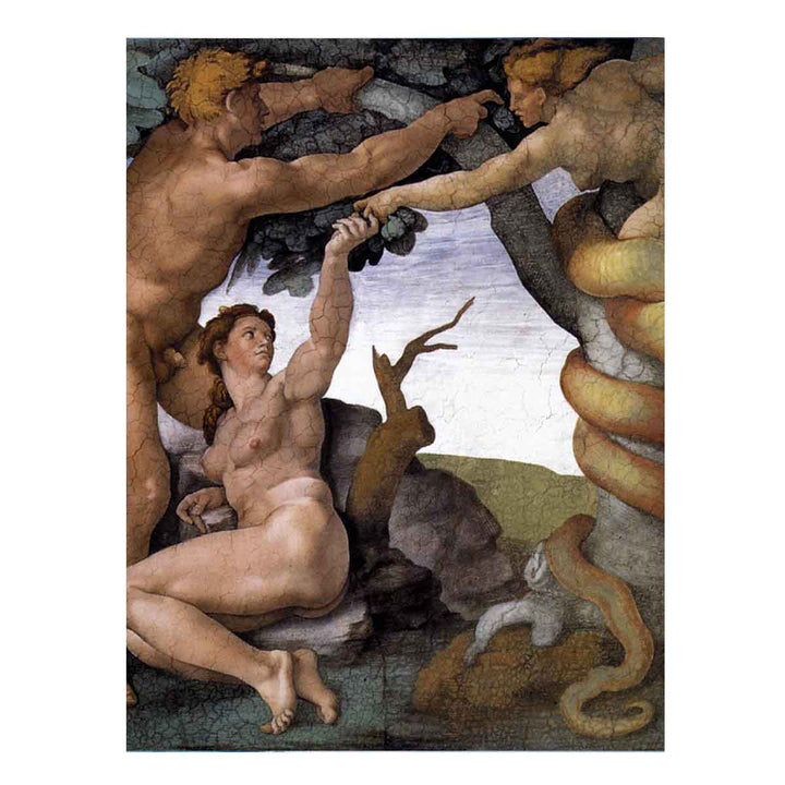 Ceiling Of The Sistine Chapel Genesis The Fall And Expulsion From Paradise The Original Sin