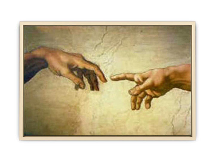 Creation of Adam Hands only  Art Print
