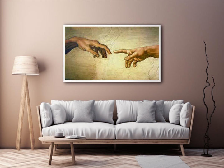 Creation of Adam Hands only  Painting