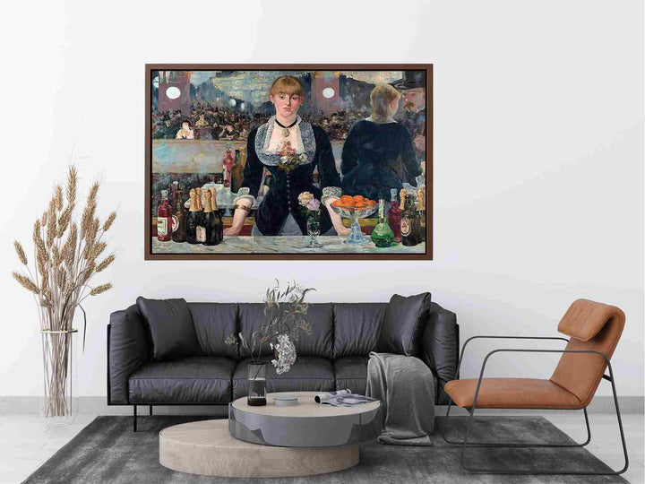 The Bar at the Folies Bergere 1882 Painting