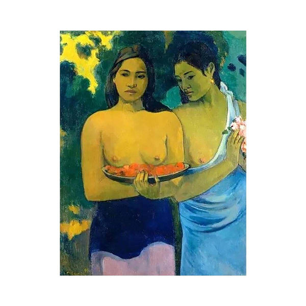 Two Tahitian Women by Paul Gauguin