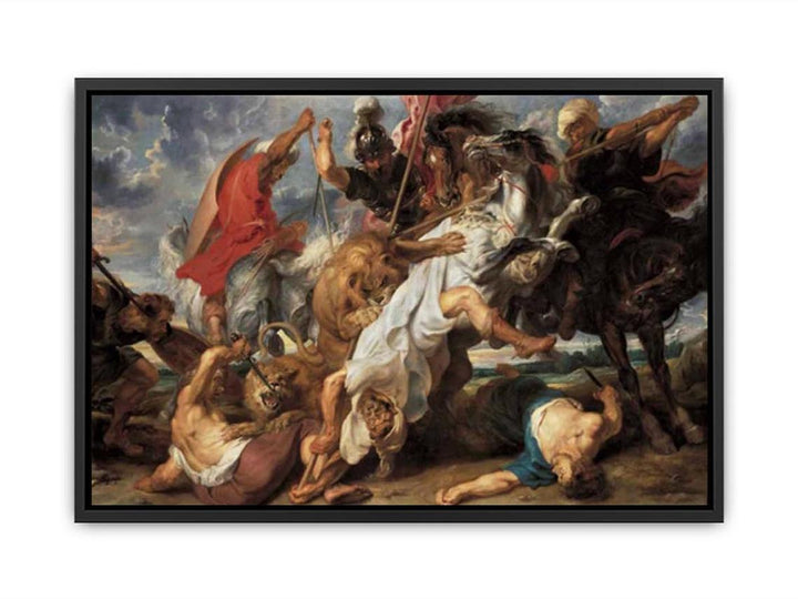 Lion Hunt c. 1621 Canvas Print