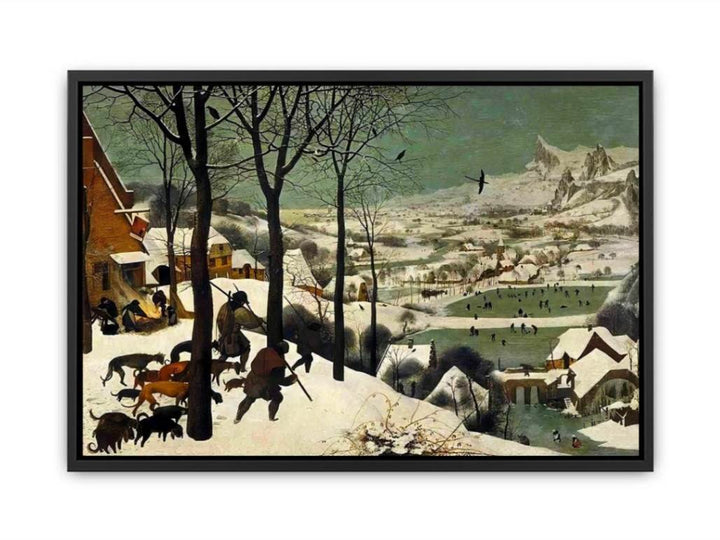 The Hunters in the Snow (Winter) 1565 Canvas Print