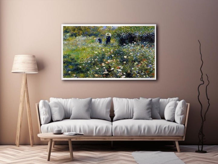 Woman with a Parasol in a Garden  Painting