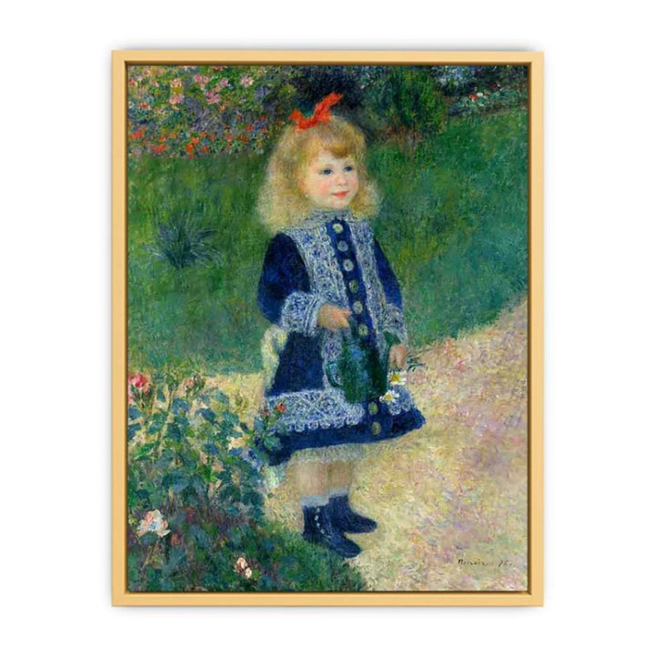 A Girl with a Watering Can Streched canvas