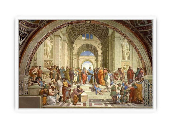 The School of Athens (from the Stanza della Segnatura) 1510-11 Framed Print