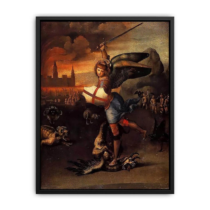 Saint Michael And The Dragon Canvas Print