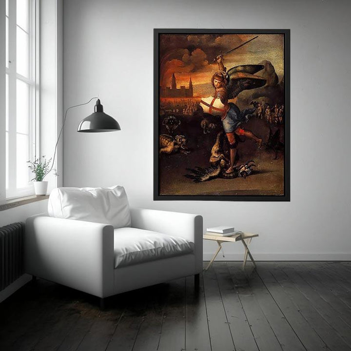 Saint Michael And The Dragon Painting