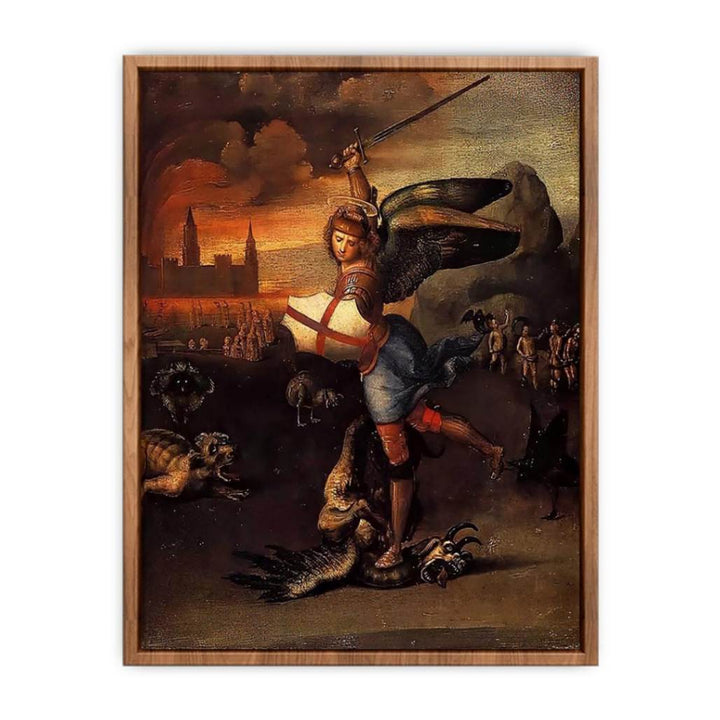 Saint Michael And The Dragon  Poster
