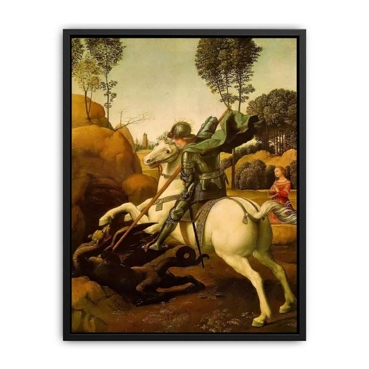 Saint George and the Dragon by Raphael Canvas Print