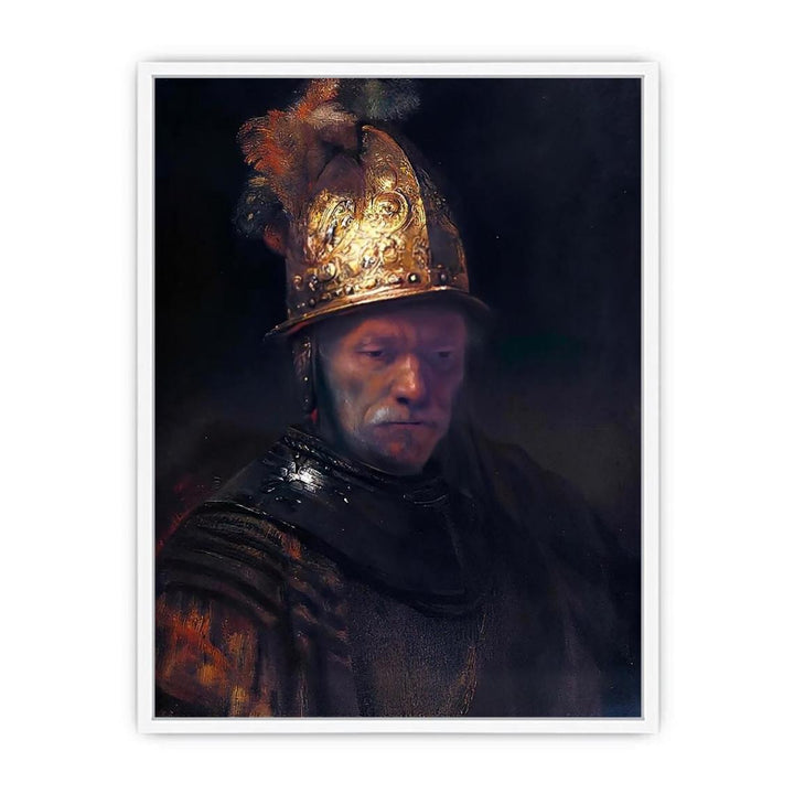 Man in a Golden Helmet c. 1650 Framed Print
