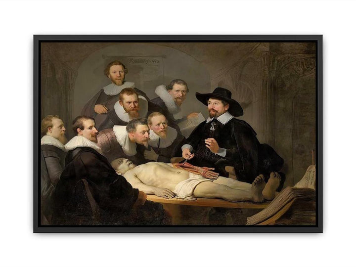 Anatomy Lesson of Dr Tulp Canvas Print