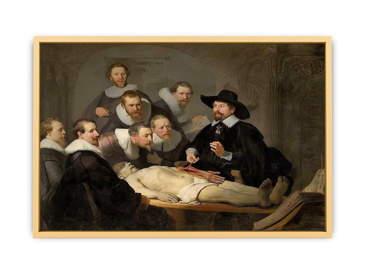 Anatomy Lesson of Dr Tulp Streched canvas