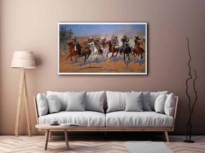 A Dash for the Timber  Painting