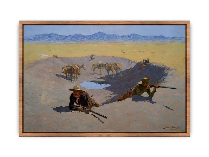 Fight For The Water Hole  Poster